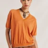 Pull En Lin Edie - Orange