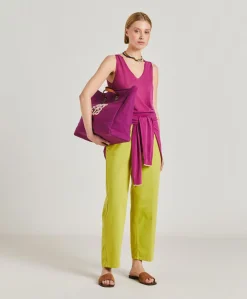 Pull En Lin Graziosa - Cyclamen