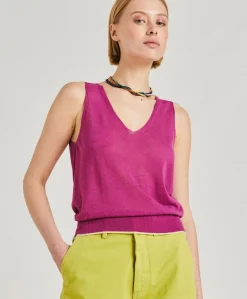 Pull En Lin Graziosa - Cyclamen