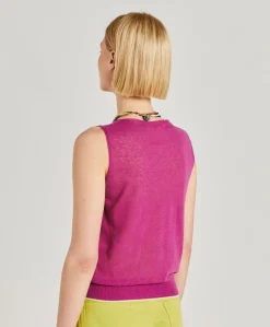 Pull En Lin Graziosa - Cyclamen