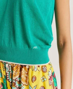 Pull En Lin Graziosa - Emeraude