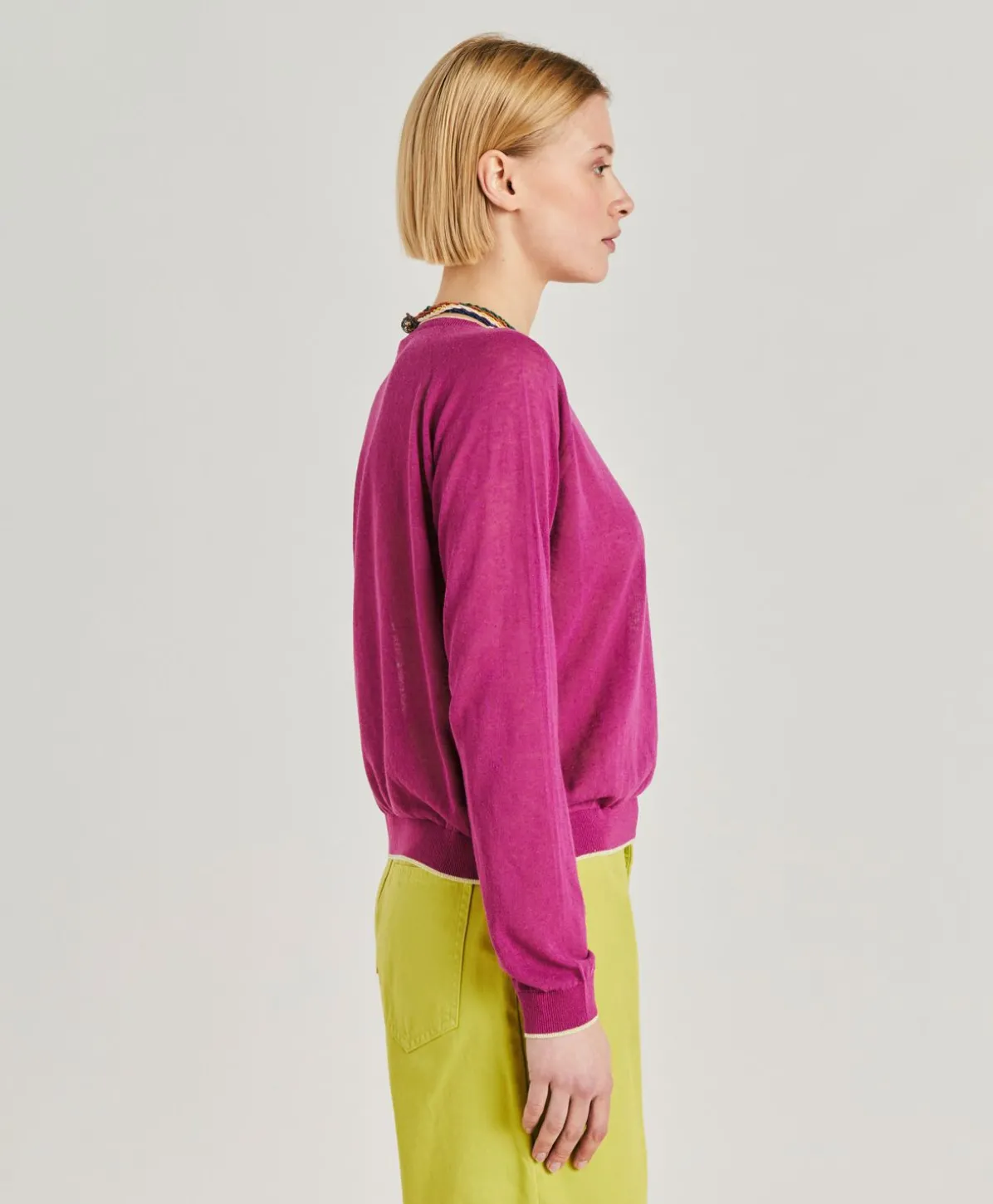 Pull En Lin Rio - Cyclamen
