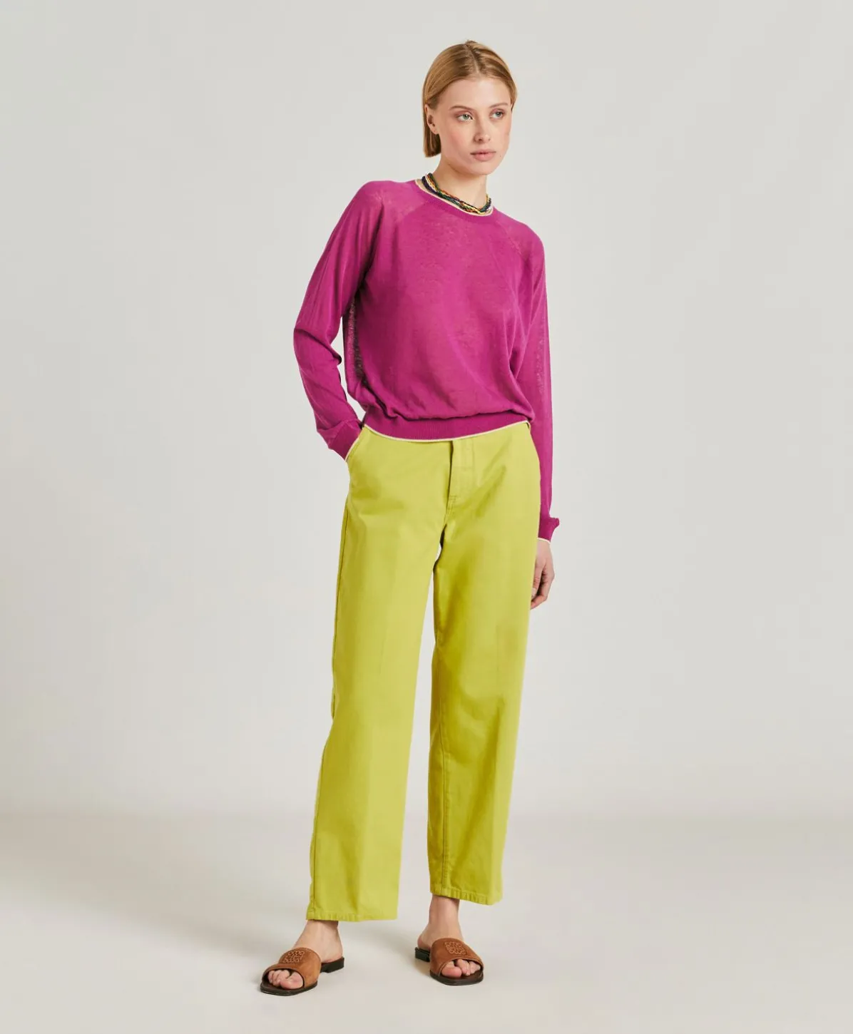 Pull En Lin Rio - Cyclamen