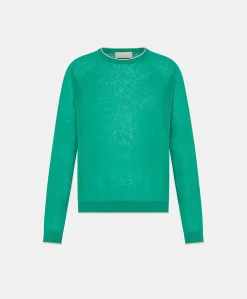 Pull En Lin Rio - Emeraude