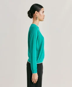 Pull En Lin Rio - Emeraude