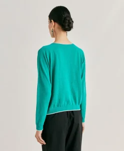 Pull En Lin Rio - Emeraude