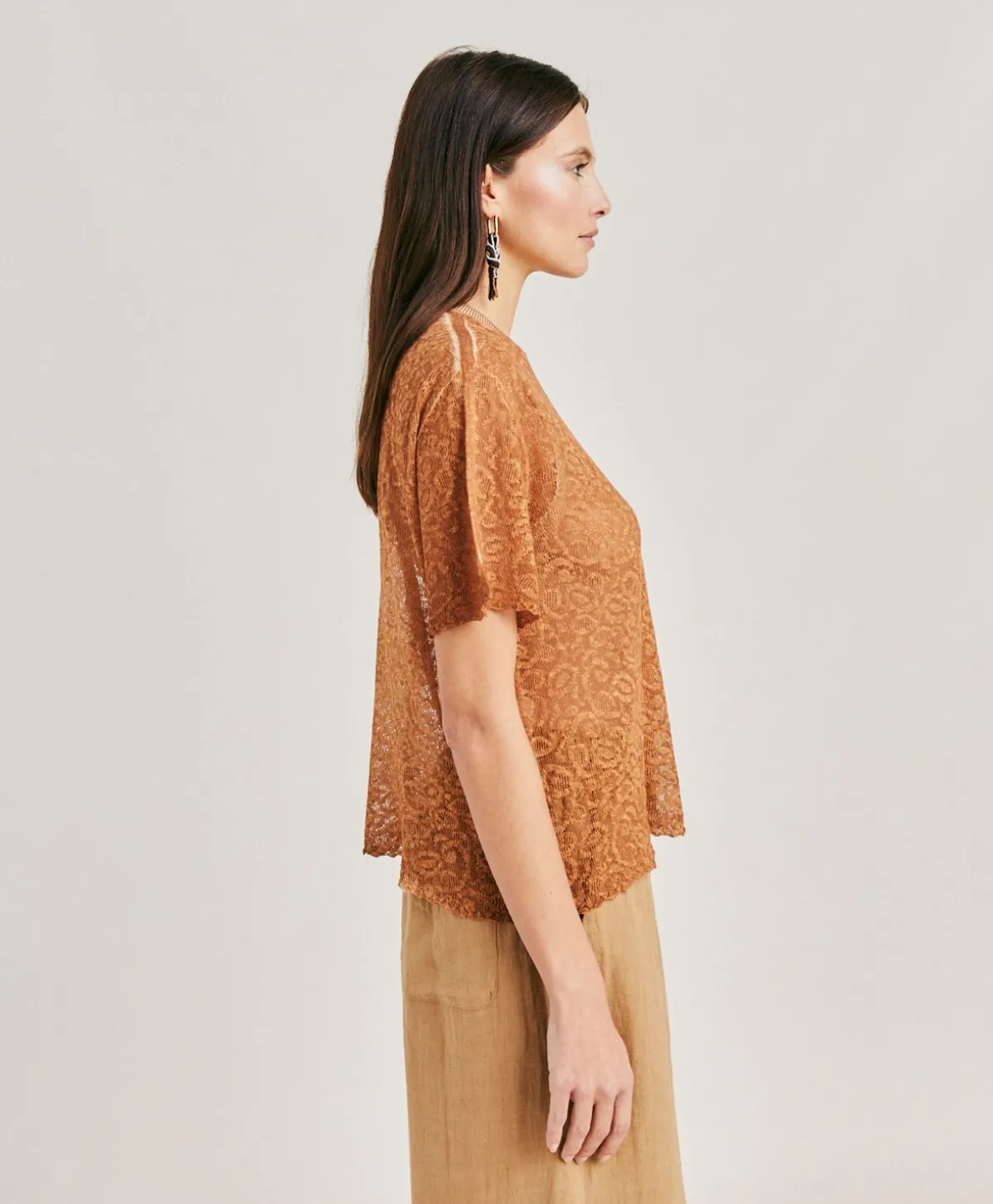 Pull En Lin Sveva - Caramel