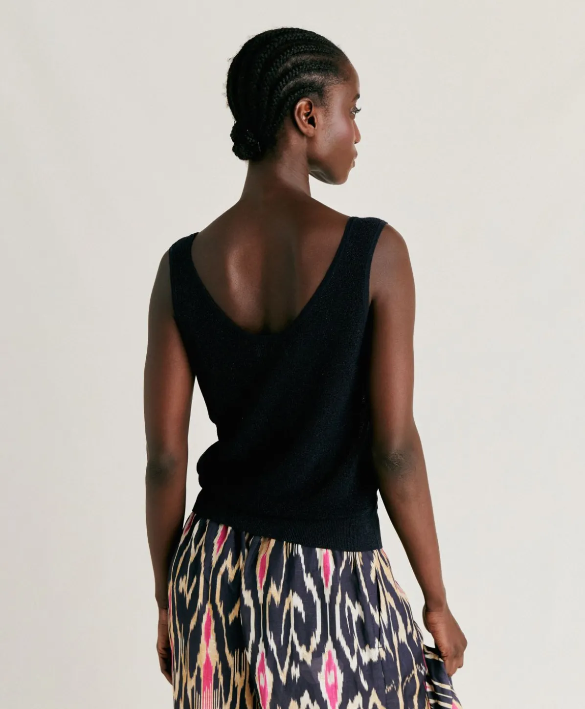 Pull Liccia Nacre Lurex - Bleu Nuit