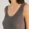 Pull Liccia Perlata Lurex - Corteccia