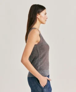 Pull Liccia Perlata Lurex - Corteccia