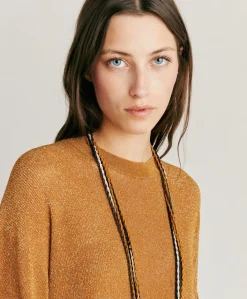 Pull Lurex Perle Jacinto - Caramel