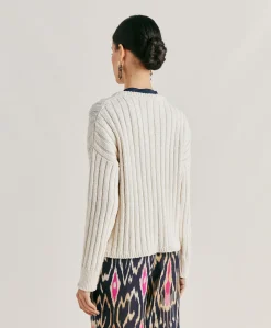 Pull Maille Mixte Baumette - Creme
