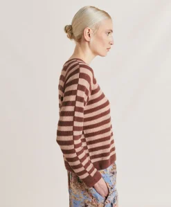 Pull Raye Lurex Perle Marmotta - Glace'