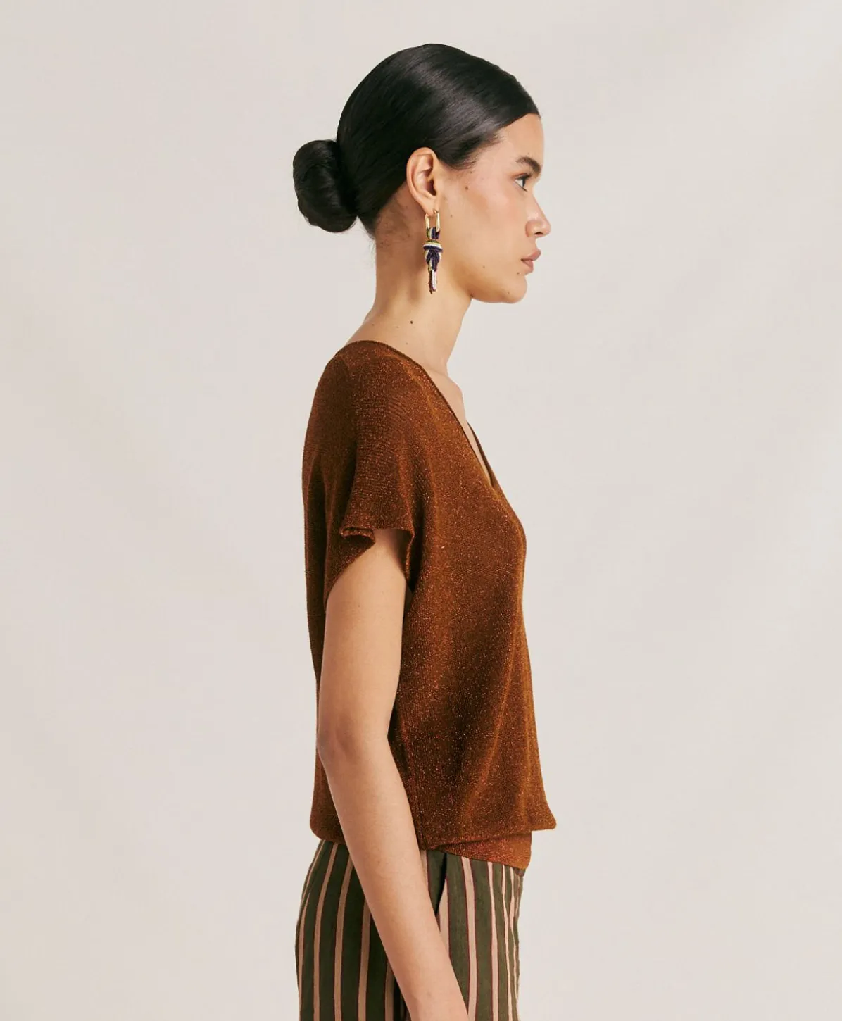 Pull Suzanna Perlata Lurex - Armee