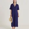 Robe Altamura En Jersey Lurex - Bluette