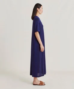 Robe Altamura En Jersey Lurex - Bluette