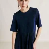 Robe Amalia En Jersey Lurex - Bluette