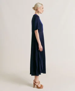 Robe Amalia En Jersey Lurex - Bluette