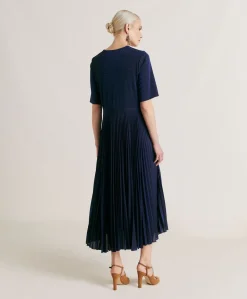 Robe Amalia En Jersey Lurex - Bluette