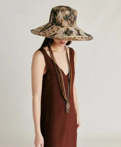 Robe Chumba En Acetate De Soie - Chocolat