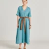 Robe En Lin Altamura - Ceruleen