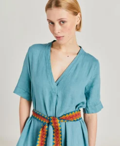 Robe En Lin Altamura - Ceruleen