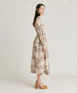Robe En Popeline Lorina - Multicolore Creme