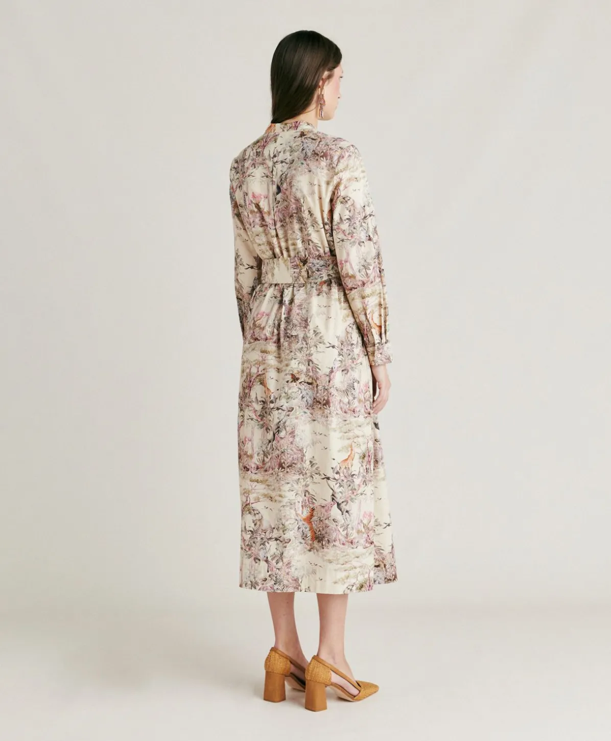 Robe En Popeline Lorina - Multicolore Creme