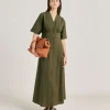 Robe En Popeline Martinella - Armee