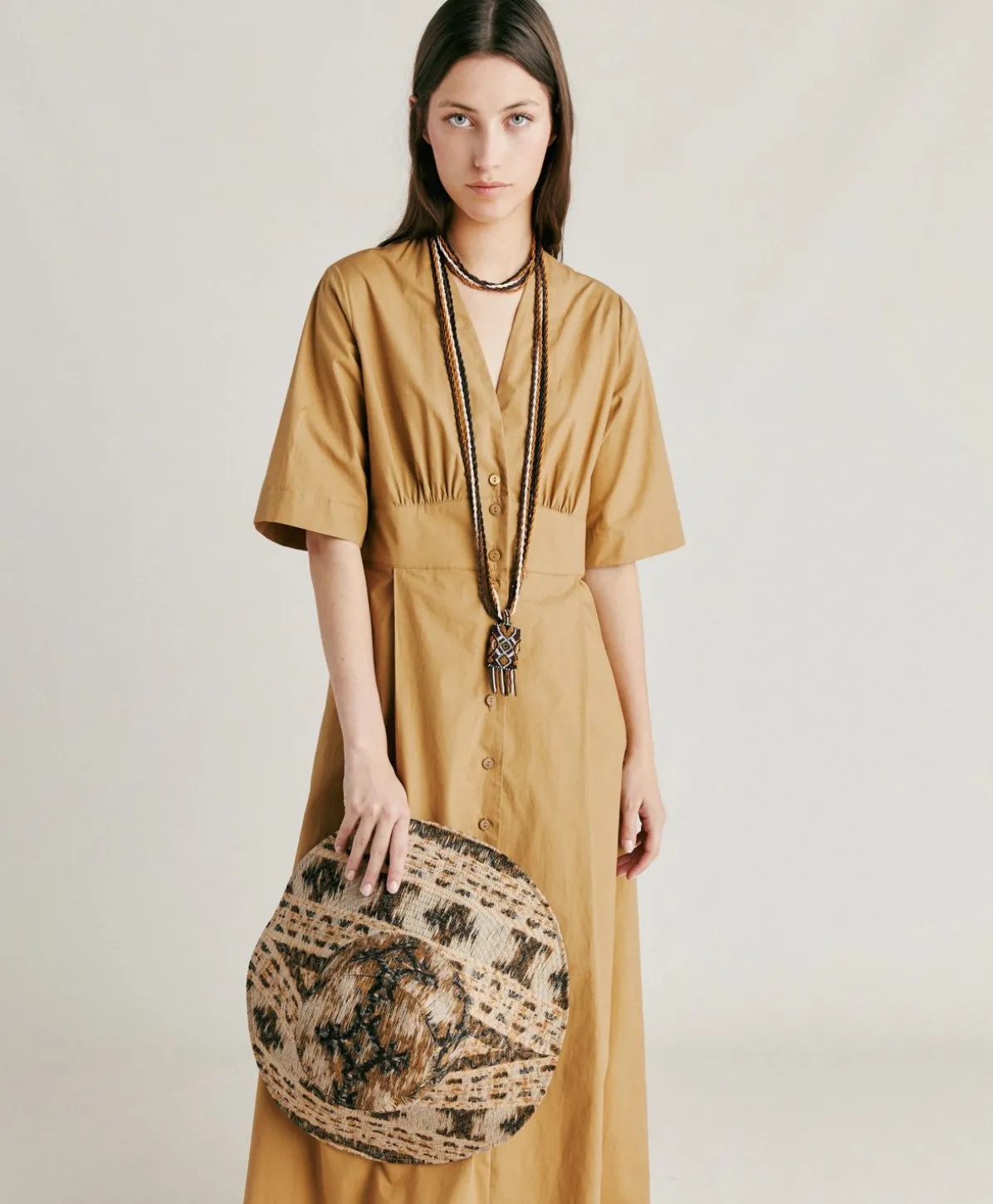 Robe En Popeline Martinella - Sable
