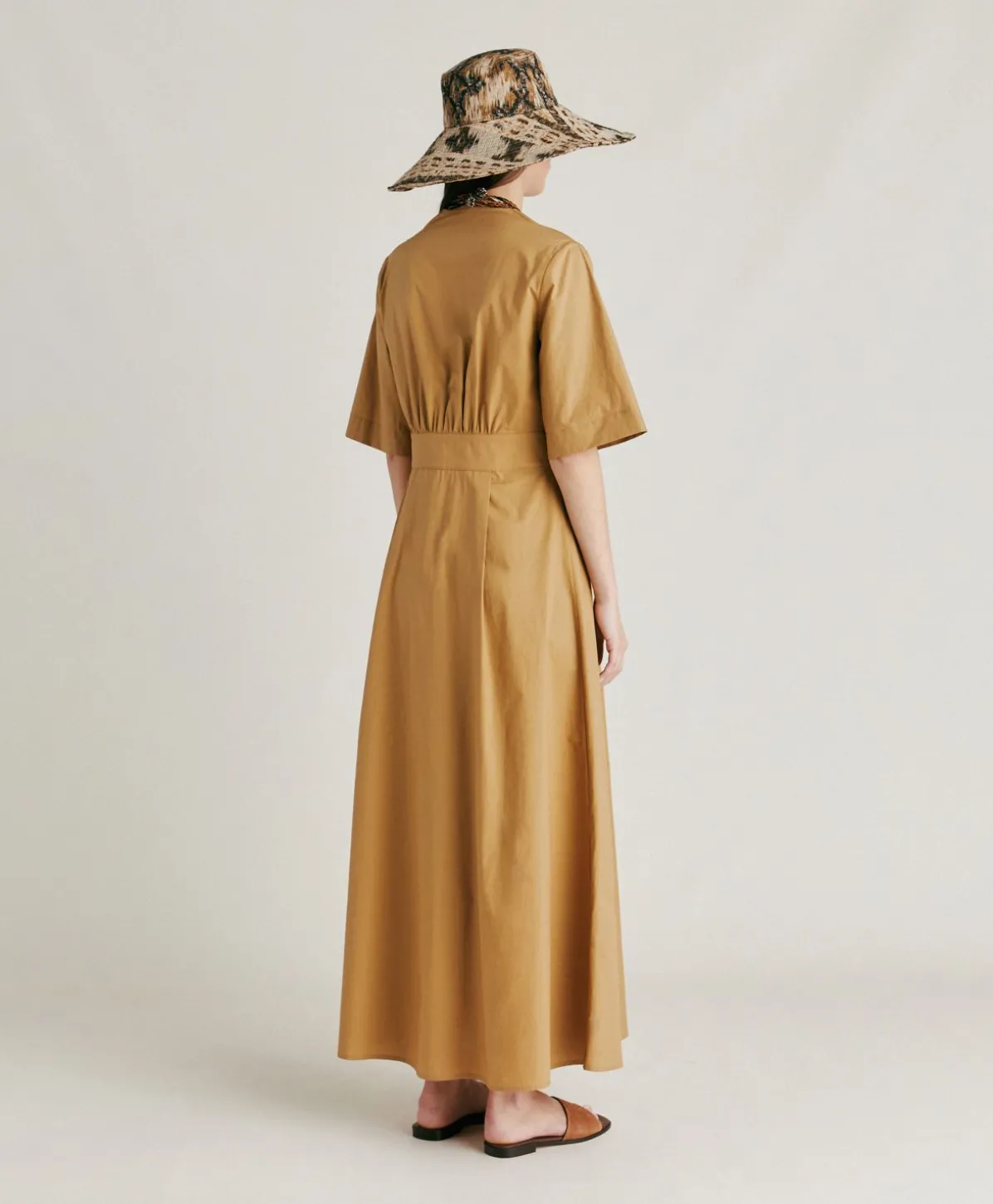 Robe En Popeline Martinella - Sable