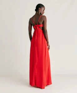 Robe Jolie En Acetate De Soie - Azalee