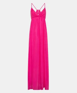 Robe Marisol Cupro Jacquard - Fuchsia