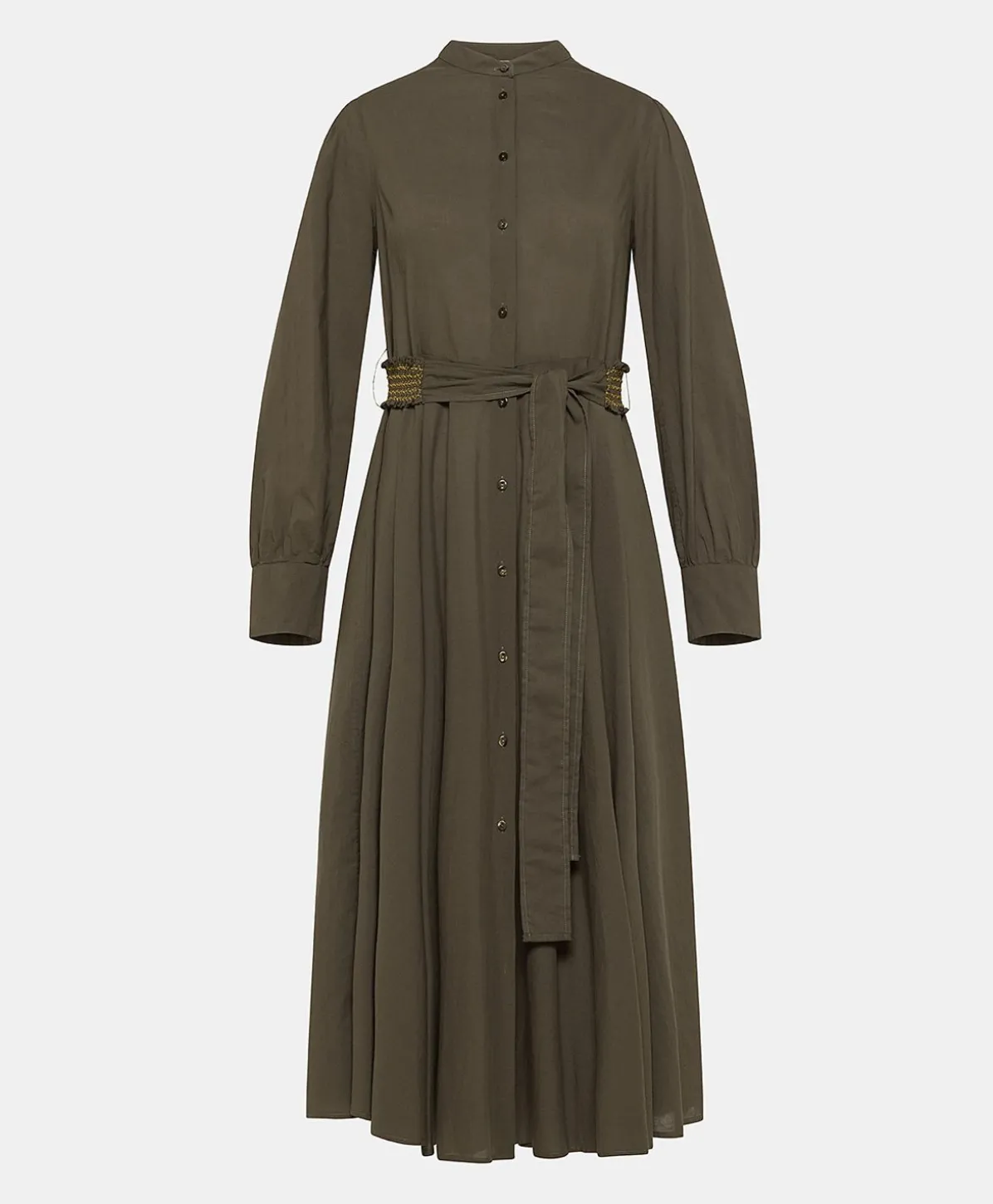 Robe Sinzias Avec Voile De Coton - Armee