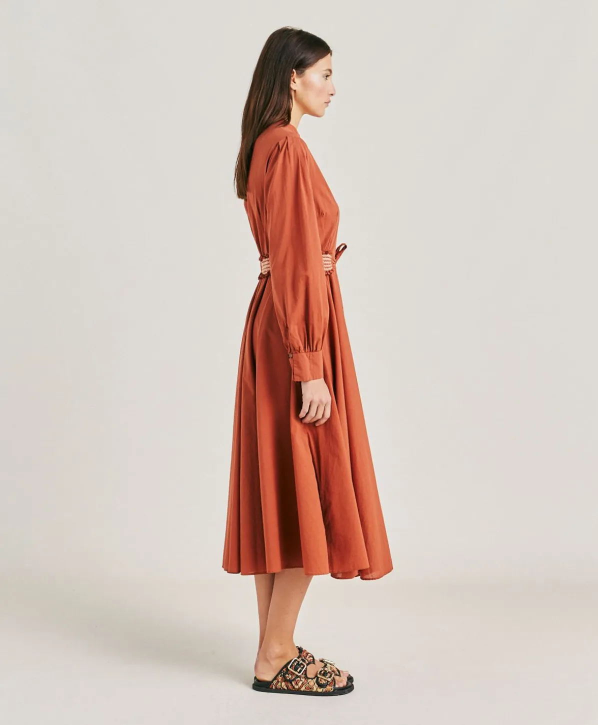 Robe Sinzias Avec Voile De Coton - Coccio