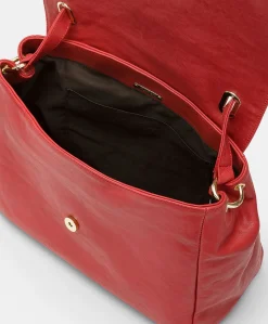 Sac En Cuir Flore Bag - Rouge