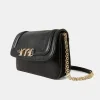 Sac En Cuir Mimi Flore - Noir