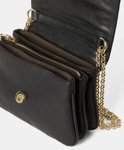 Sac En Cuir Mimi Flore - Noir