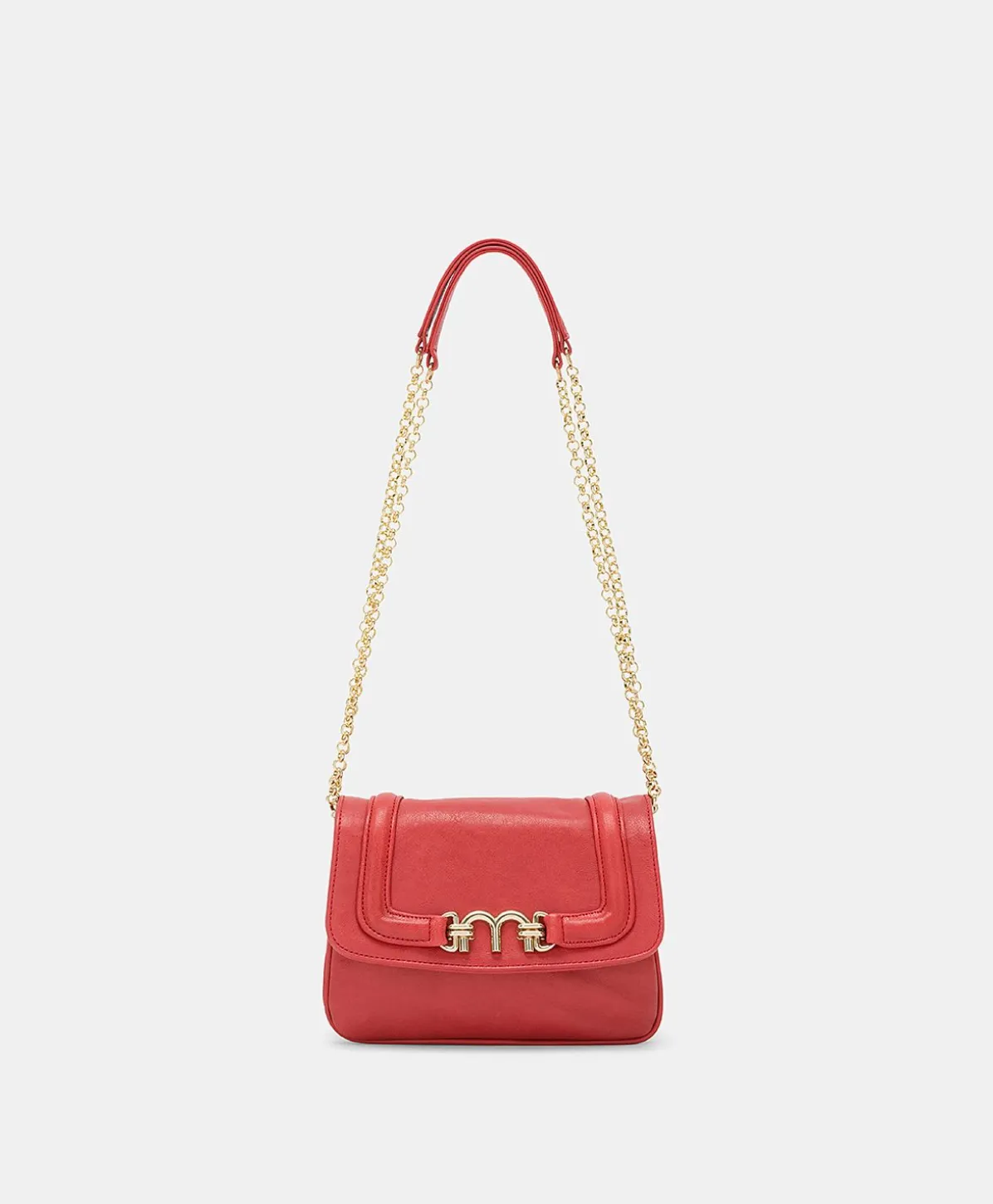Sac En Cuir Mimi Flore - Rouge