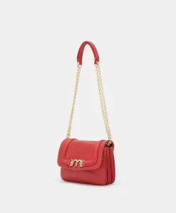 Sac En Cuir Mimi Flore - Rouge