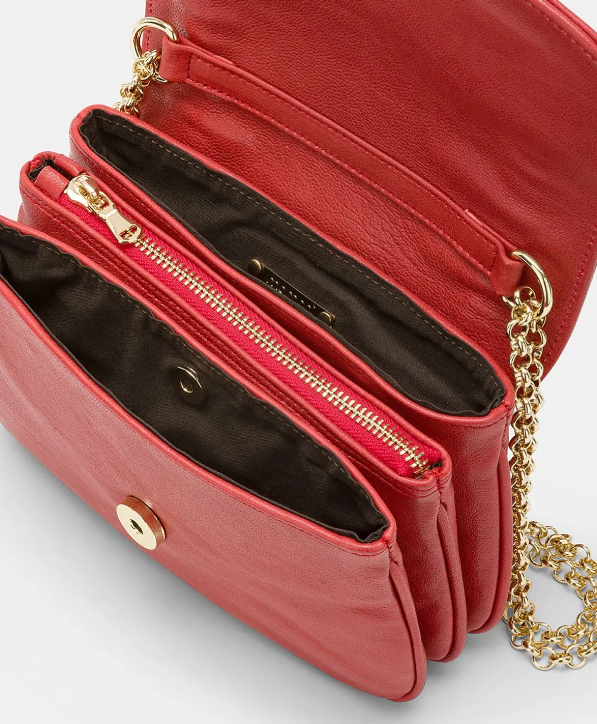 Sac En Cuir Mimi Flore - Rouge