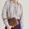 Sac En Cuir Petit Flore - Tan