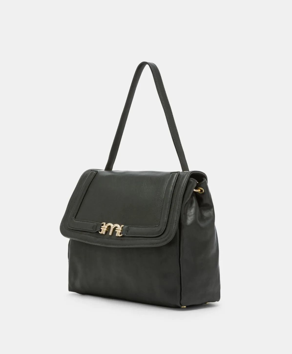 Sac Flore En Cuir - Noir