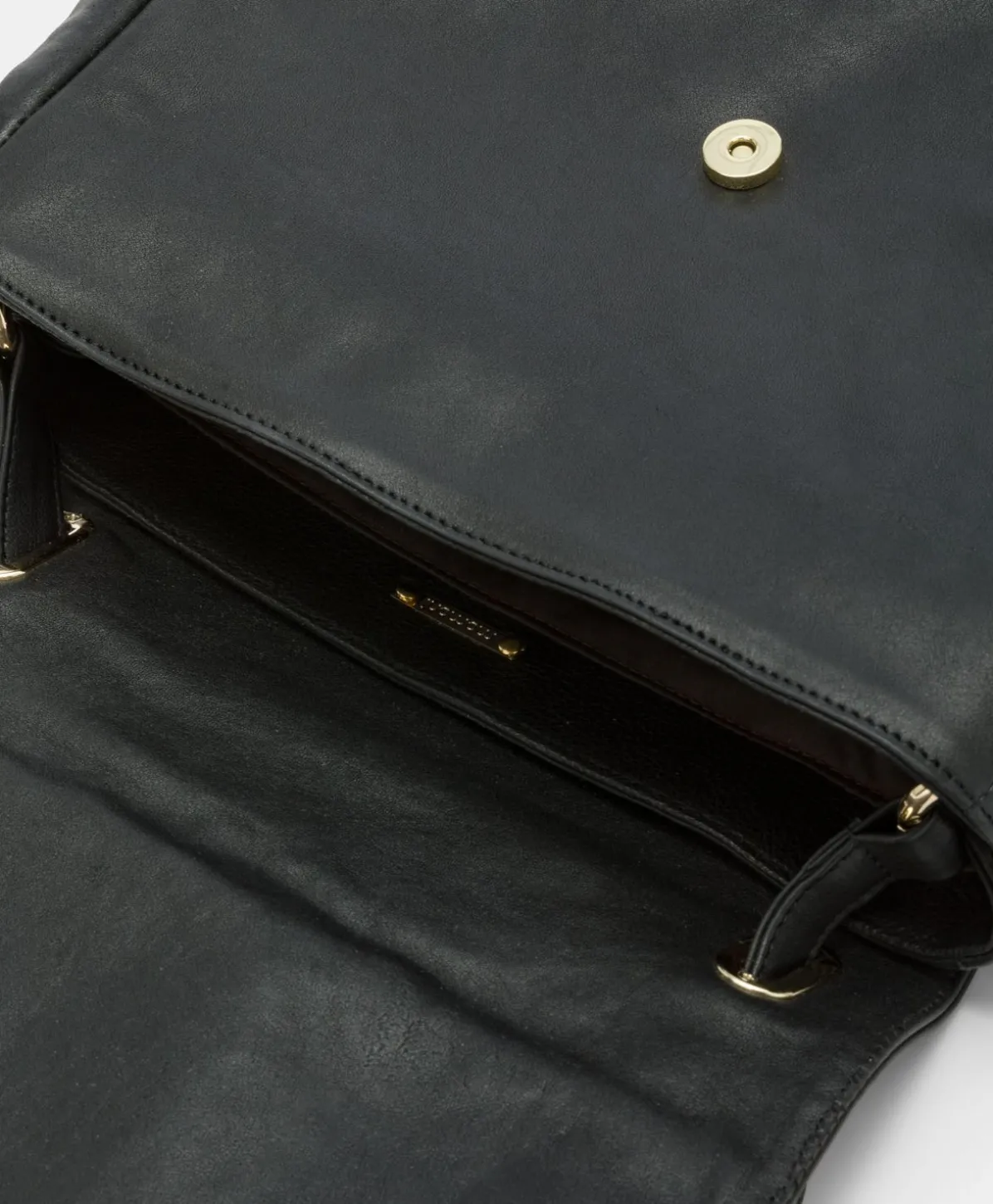 Sac Flore En Cuir - Noir