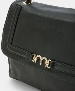 Sac Flore En Cuir - Noir