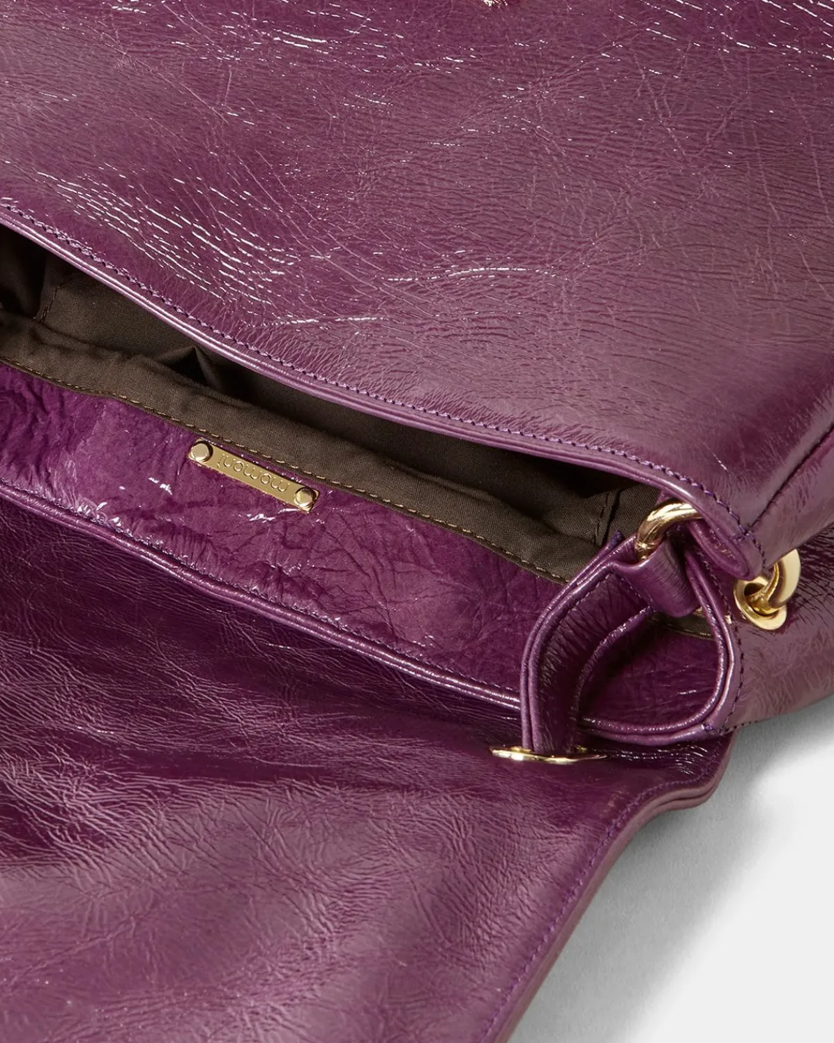 Sac Flore En Cuir Naplack - Myrtille