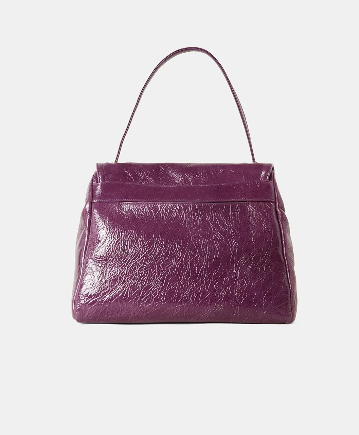 Sac Flore En Cuir Naplack - Myrtille