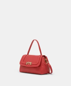 Sac Petit Flore En Cuir - Rouge