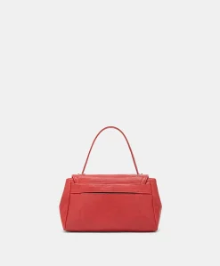Sac Petit Flore En Cuir - Rouge