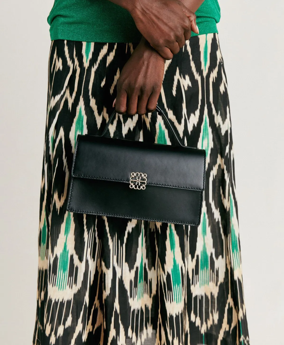 Sac Porte Epaule Sophie En Cuir Nappa - Noir